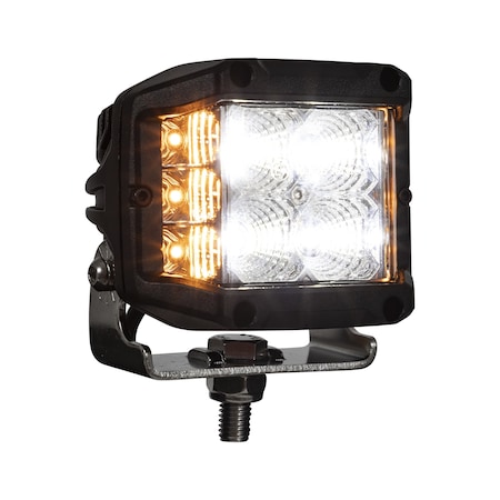 4 Wide LED Flood Light With Strobe, Square Lens